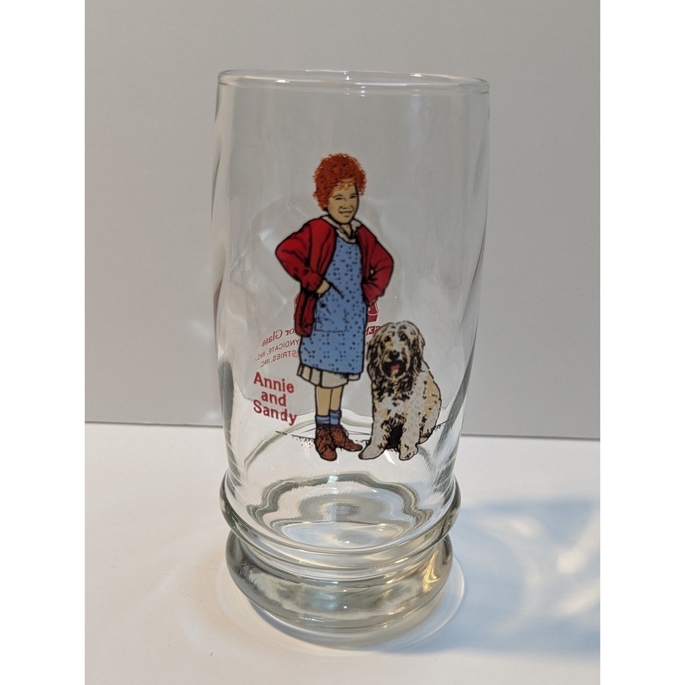 Vintage Annie and Sandy collector glass‎